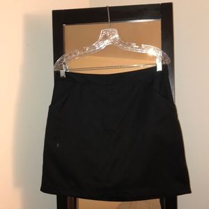 Black golf skort